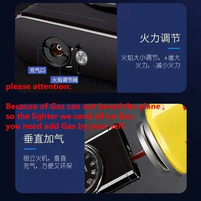 ZS - Gas Lighther and Watch Gloss Black