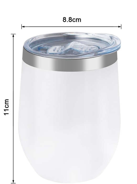 ZS - 350ml/12oz Stainless Steel Insulated Travel Mug With Lid Black