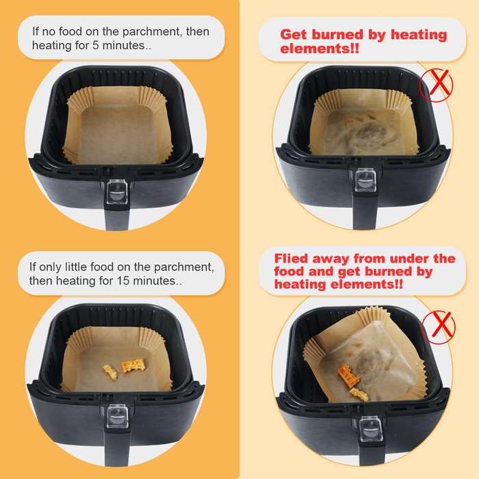 ZS - Air Fryer Parchment Paper Liner, 50PCS Square Liners