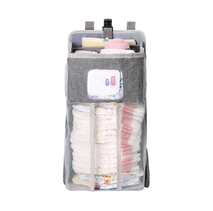 ZS - Hanging Diaper Caddy/Diaper Bag, Crib Side Companion Animal
