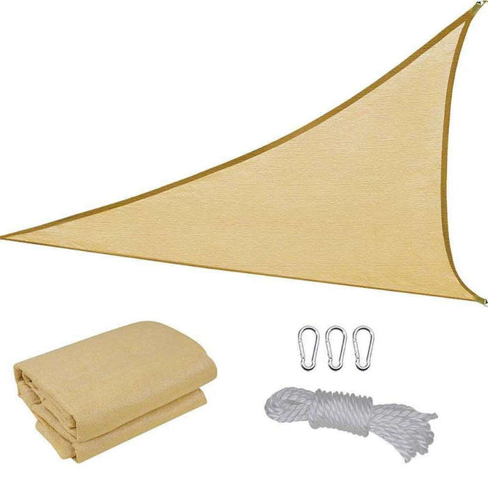 ZS - Sun shade Sail Net 3.5x3.5x3.5m, easy to install, UV protection