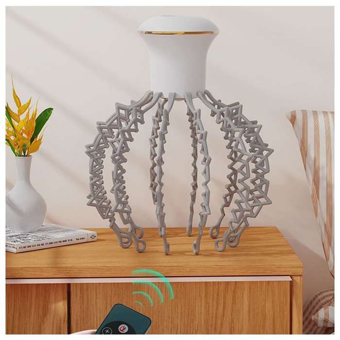 ZS - Rechargeable Head and Scalp Massager White