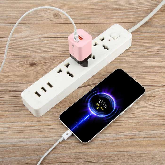 ZS - 38W QC3.0 USB and USB-C / Type-C PD Quick Charger White