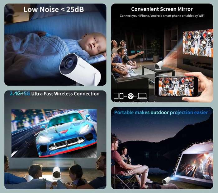 4K ULTRA HD PROJECTOR WITH REMOTE