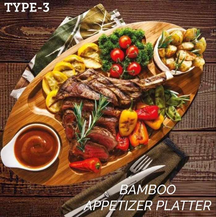 ZS - Bamboo Appetizer Platter Type 2
