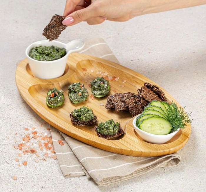 ZS - Bamboo Appetizer Platter Type 2