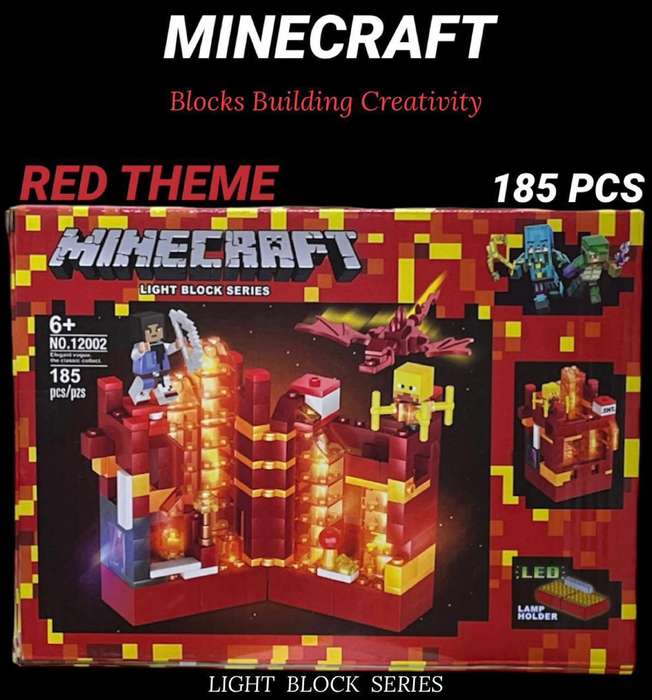 ZS - Minecraft - Building Block Set - Light Block Series Purple