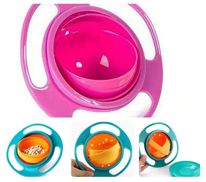 ZS - Non-Spill Gyro Bowl Pink