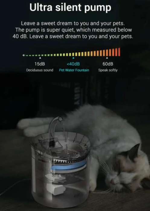 ZS - Pet Water Fountain Transparent