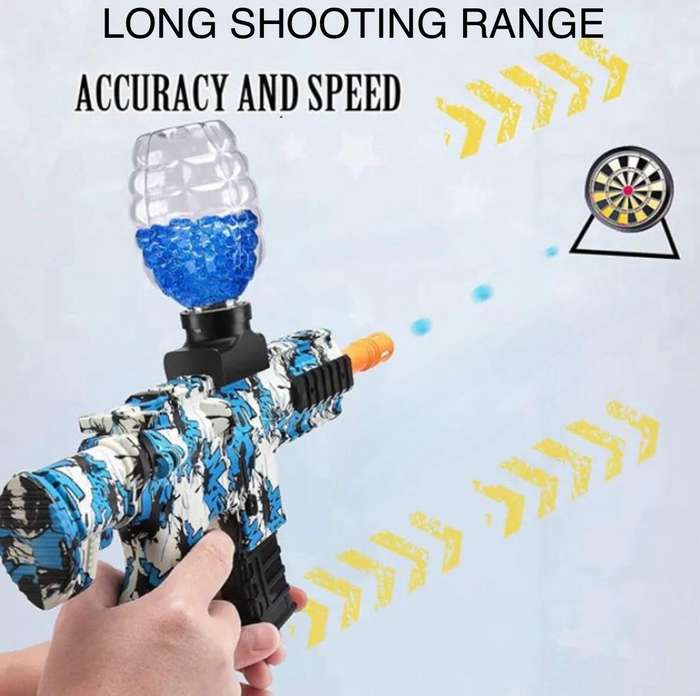 ZS - Combat Gun Gel Ball Blaster Rechargeable Red & White