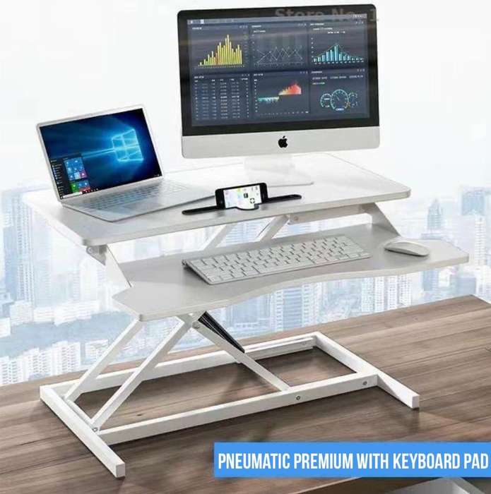 ZS - Sit and Stand Modern Workstation White