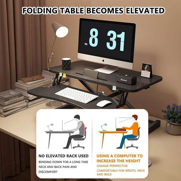 ZS - Sit and Stand Modern Workstation White