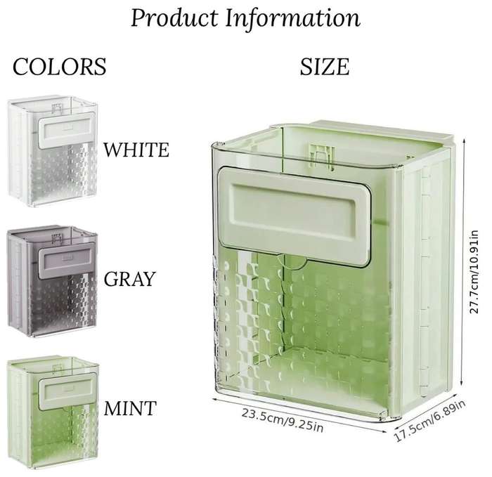 ZS - Hanging Trash Bin White
