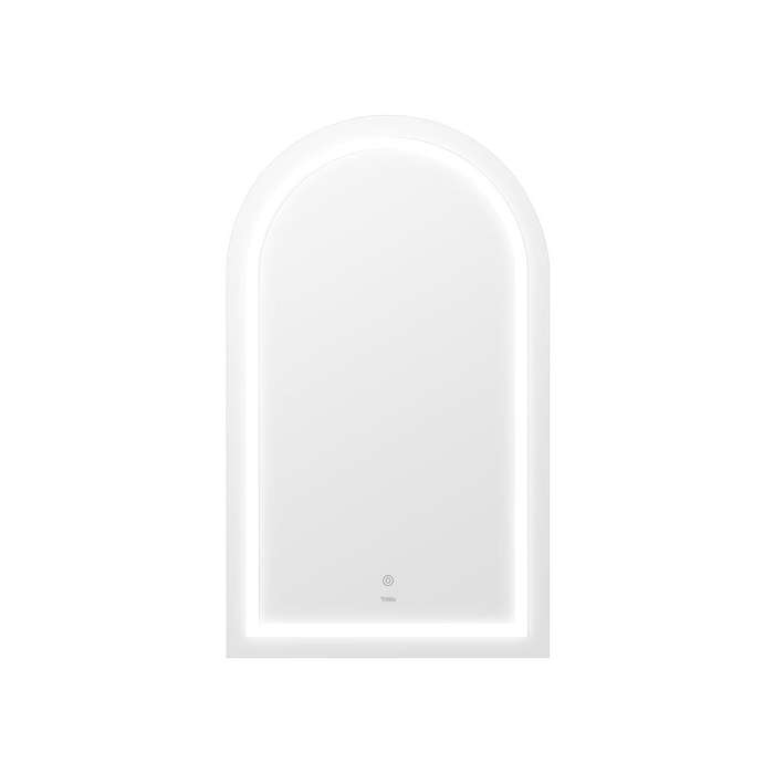 ZS - Frameless Arched Bathroom Mirror 110 x 70 cm with LED lighting
