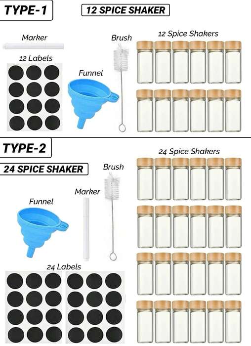 Spice Shaker Set - Type 2 - 24pcs