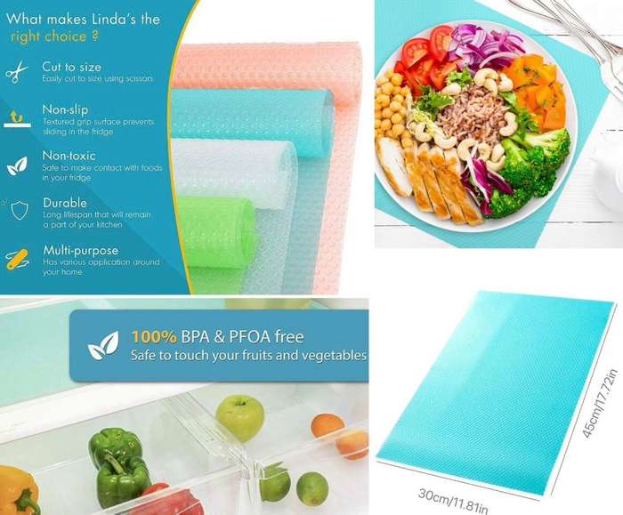 ZS - Silicone Fridge Mats 4pcs