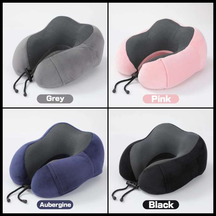 ZS - Memory Foam Travel Neck Pillow Grey