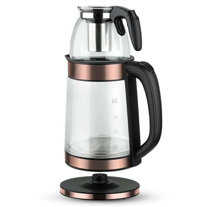 ZS - RAF Electric Kettle with Turkish teapot 0.5L+2.2L