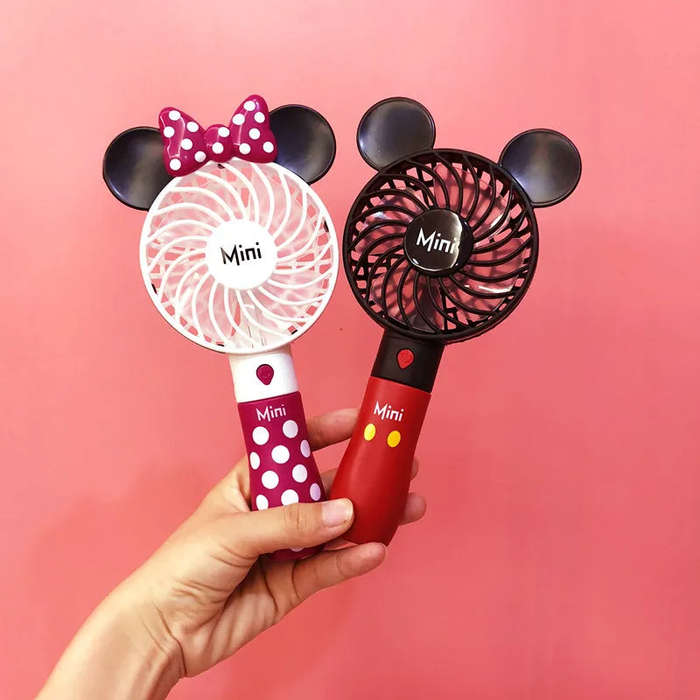 ZS - Kawaii Handheld Mini Rechargeable Fan Pink