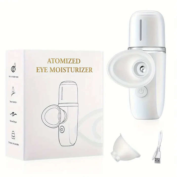 Cloud Prime USB Rechargeable Nano Eye Moisturizer - Portable Spray Atomizer for Dry Eye Care, Inc...