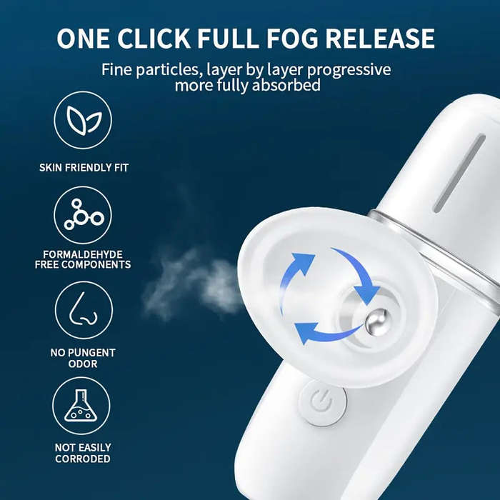 Cloud Prime USB Rechargeable Nano Eye Moisturizer - Portable Spray Atomizer for Dry Eye Care, Inc...