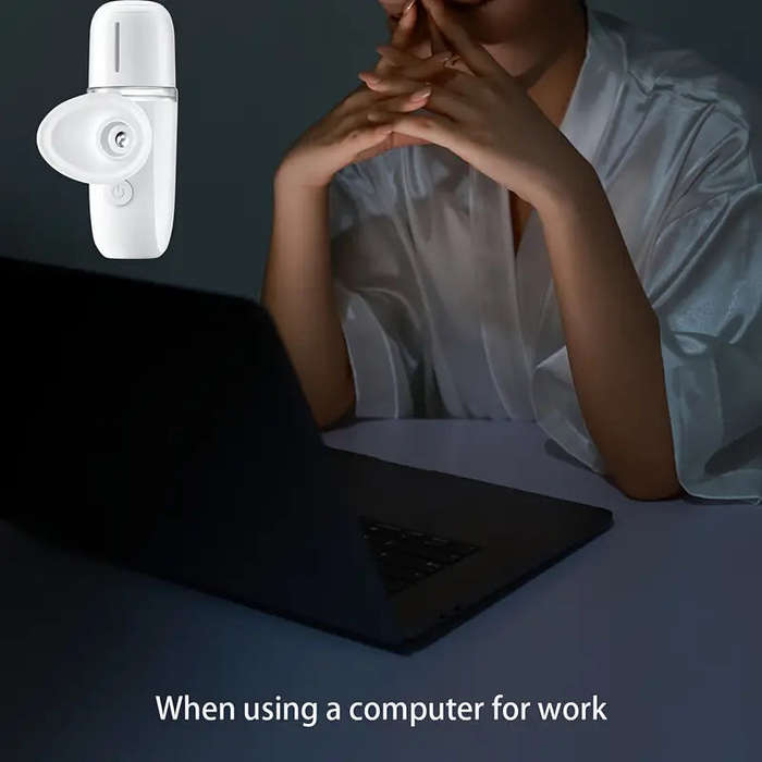 Cloud Prime USB Rechargeable Nano Eye Moisturizer - Portable Spray Atomizer for Dry Eye Care, Inc...