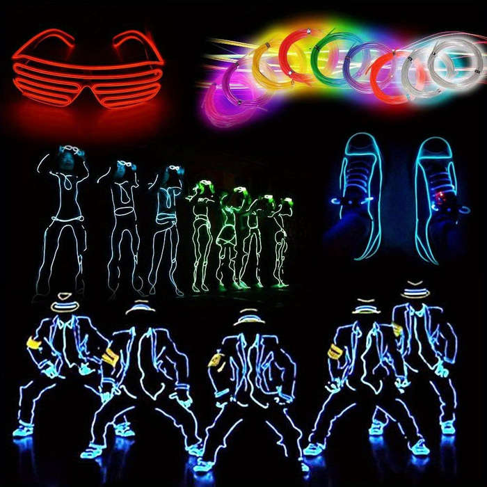 1pc x 1meter Electroluminescent Neon Lights with Flash Multiple Colors to Choose from Ideal for D...