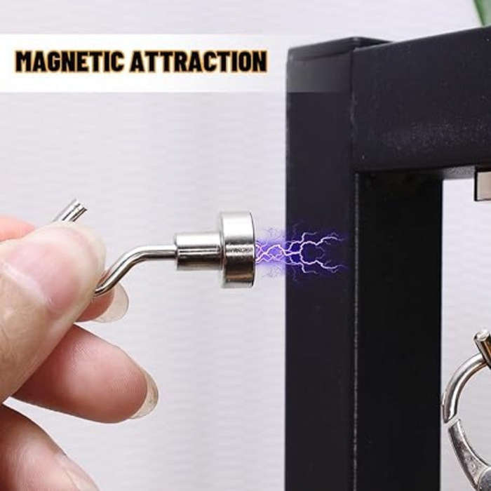 20pcs Magnetic Hooks - Heavy Duty 11.34KG Neodymium Magnets