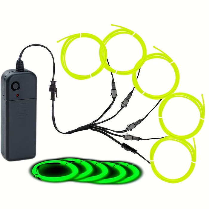 1pc x 1meter Electroluminescent Neon Lights with Flash Multiple Colors to Choose from Ideal for D...