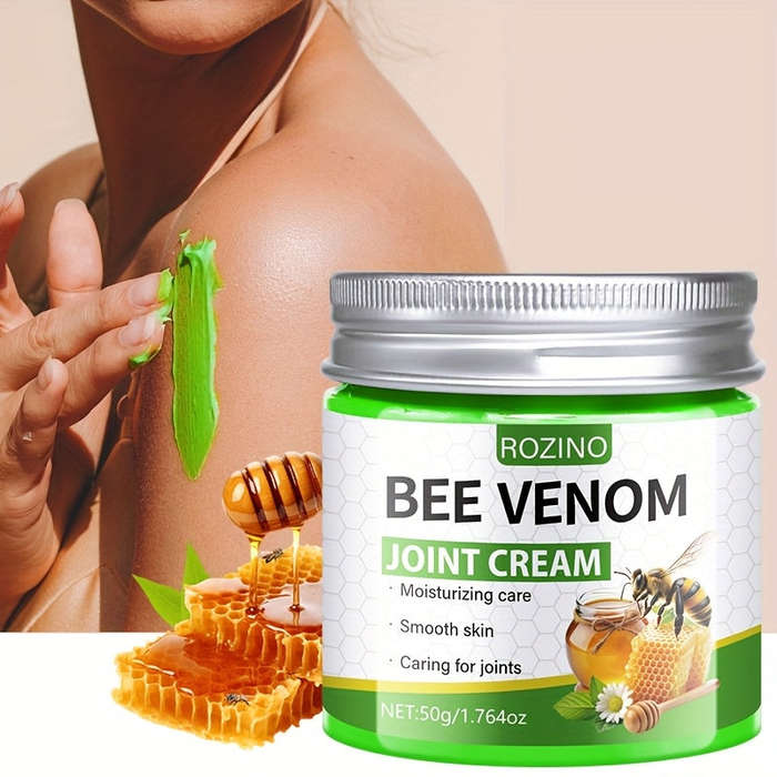 50g Rozino Bee Venom Joint Massage Cream - Hypoallergenic Moisturizing Care