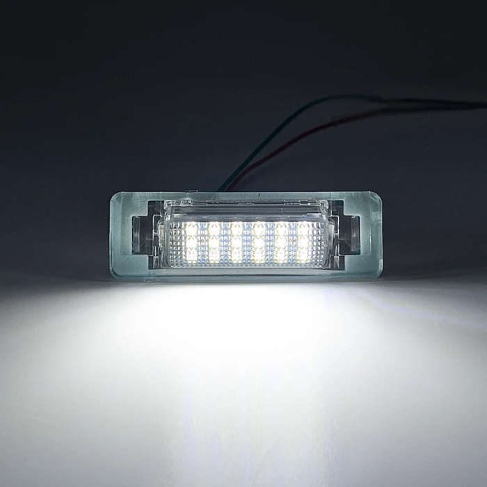 2Pcs W210/W202 White LED Number Plate Light