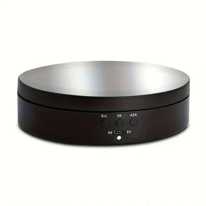 1pc Premium Electric Rotating Display Stand - 360 Degree Auto-Rotation