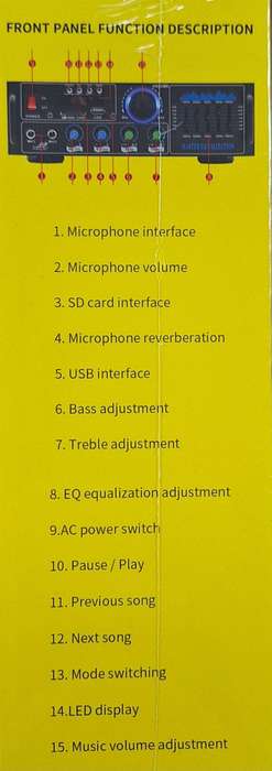 Andowl HiFi Karaoke Reverberation Power Amplifier  Crystal Clear Sound & Powerful Audio for Ho...
