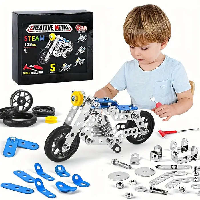 139pcs DIY Metal Puzzle Assembled Model Car