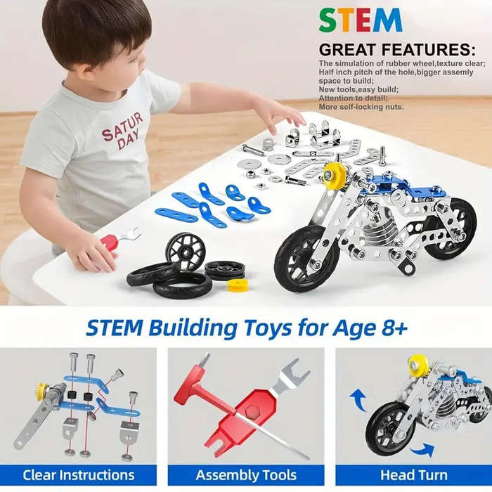 139pcs DIY Metal Puzzle Assembled Model Car