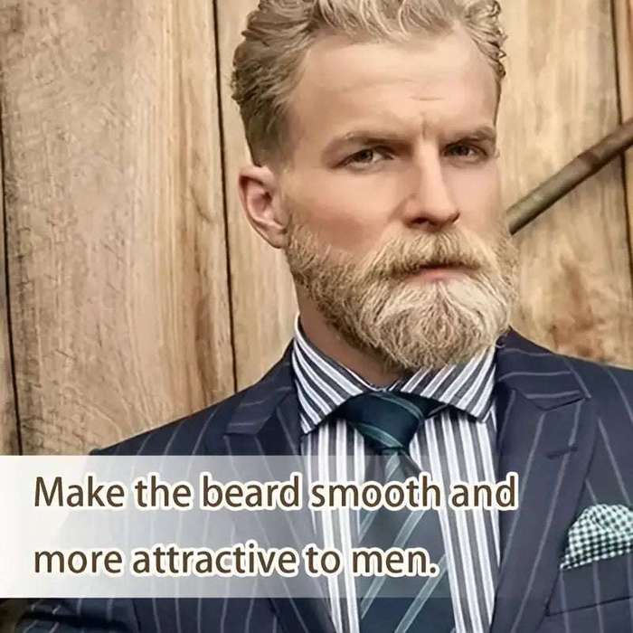 3pcs Beard Essential Oil Balm And Brush Combination Set