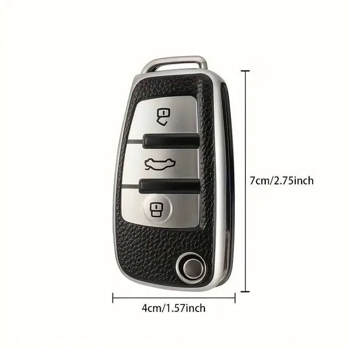 TPU Car Key Case Cover for Audi Flip Key
