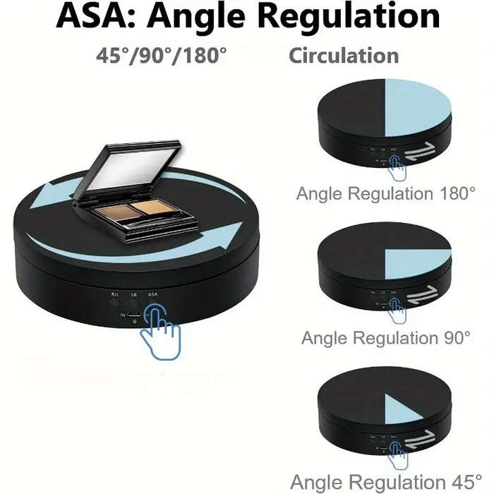 1pc Premium Electric Rotating Display Stand - 360 Degree Auto-Rotation