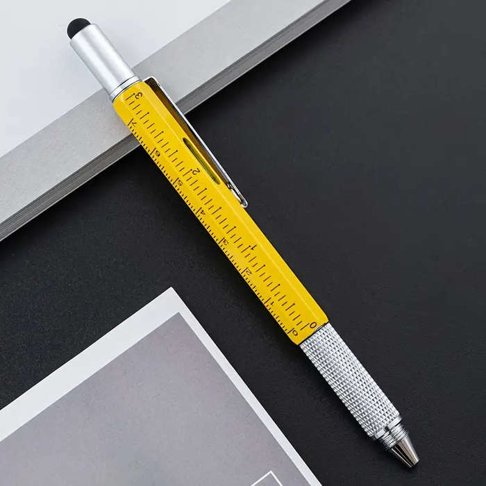 3pc Mixed Color Hexagonal 6-in-1 Multifunction Stylus Pens