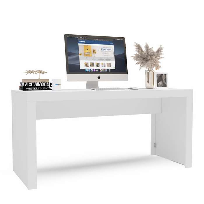 Clean White Office Desk