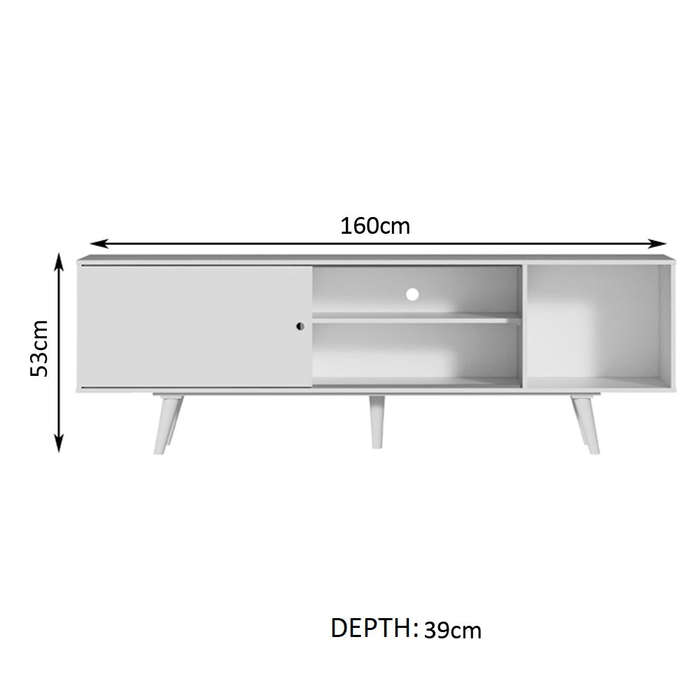 Madrid White Tv Unit