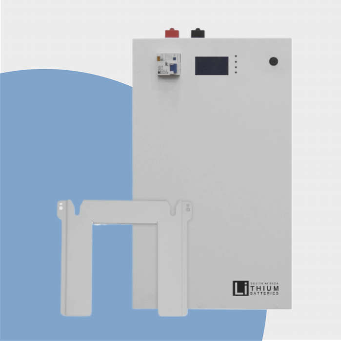 LBSA 51.2V 104Ah 5.3kWh LiFePO4 Battery Wall Mount White 1