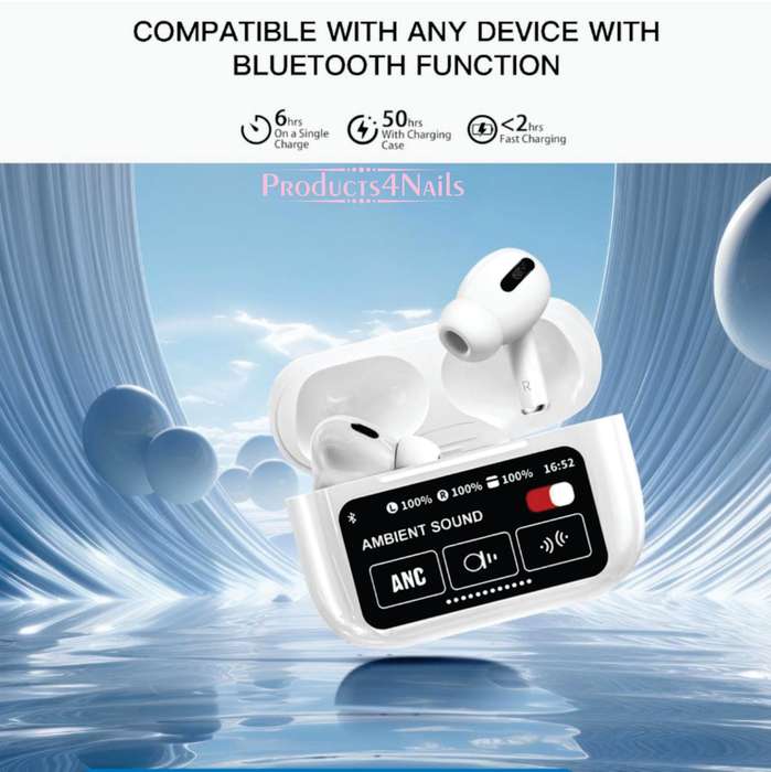 WIRELESS EARPHONES - ANC/ENC Double Dark Noise Reduction Touch Control Earphones -