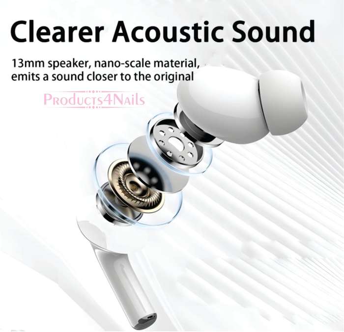 WIRELESS EARPHONES - ANC/ENC Double Dark Noise Reduction Touch Control Earphones -