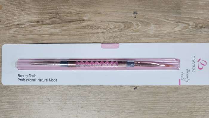Nail Poly Gel Brush and Art liner 2in1 Miss Smoo - Pink Crystal
