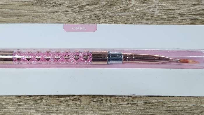 Nail Poly Gel Brush and Art liner 2in1 Miss Smoo - Pink Crystal