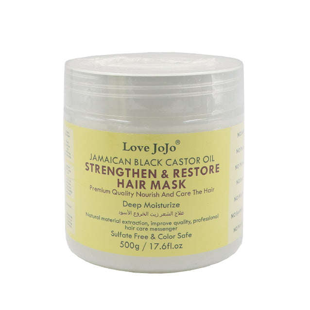 Love JoJo Jamaican Black Castor Oil Strengthen & Restore Hair MASK 500g - L2101-3