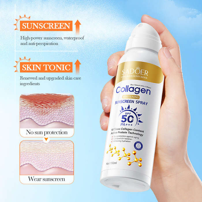 Sadoer Collagen Sunscreen Spray SPF 50 - 150ml