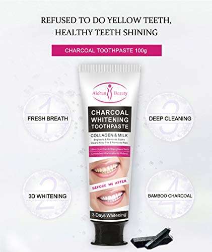 Charcoal Whitening Toothpaste - Aichun Beauty - 100g AC31861