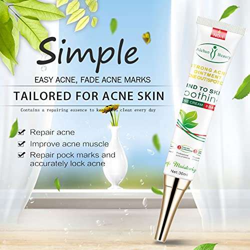 Aichun Beauty, Strong Acene ointment Acene Outispot on, Acene Cream 3 days Acne out, Spot on 30ml